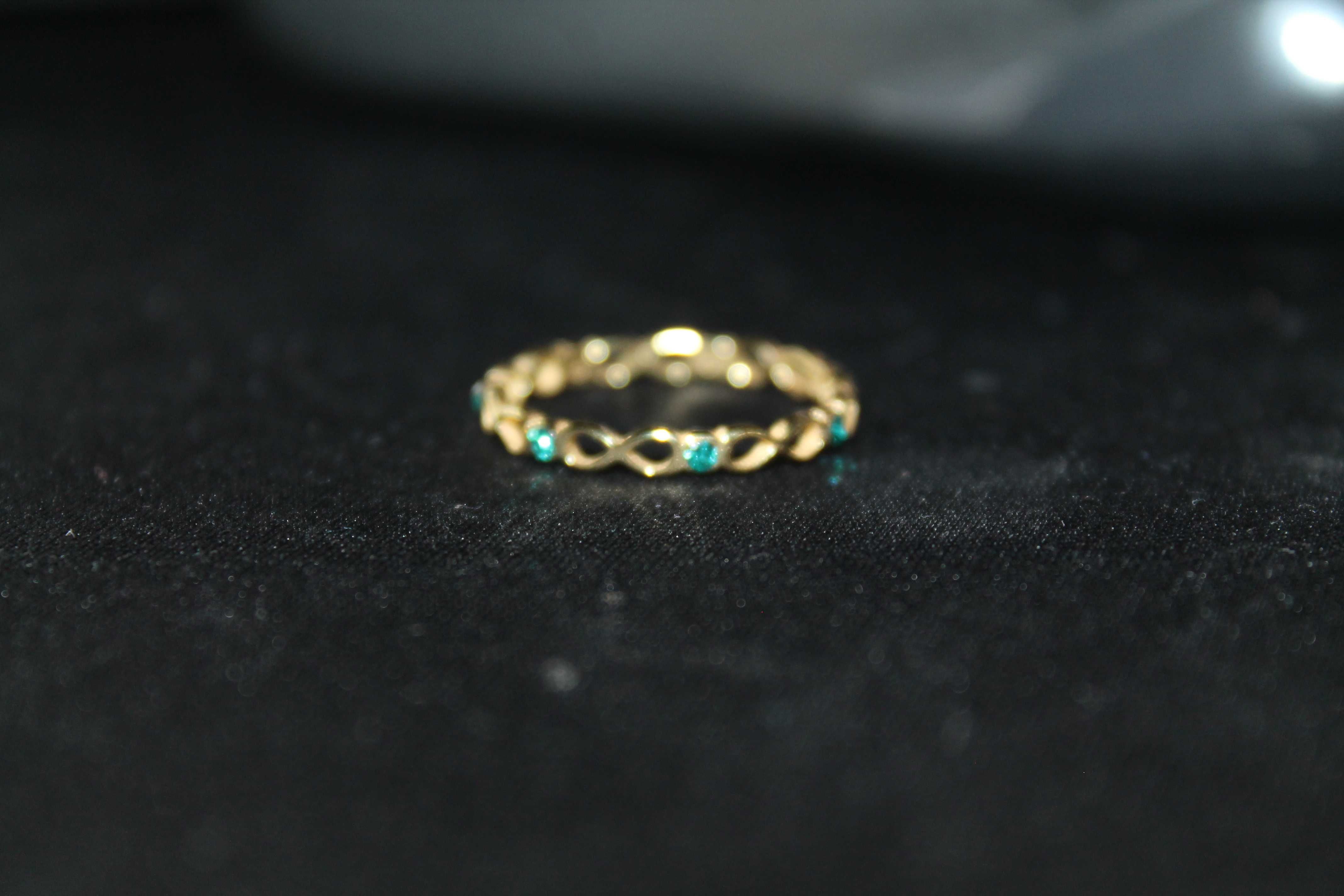 Piękny pierścionek pozłacany 14k ZŁOTEM 585