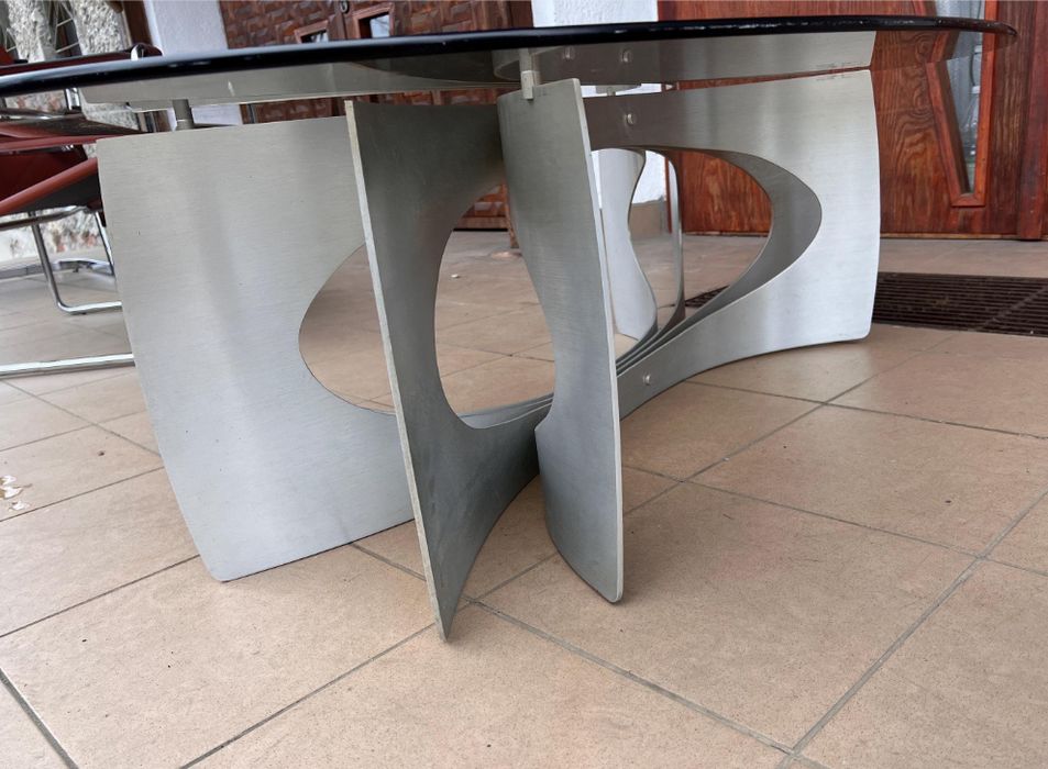 Mid century modern unikalny stolik kawowy w stylu Francois Monnet