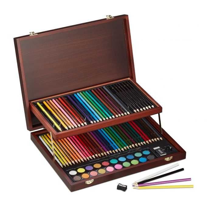 Etui do malowania deluxe dla dorosłych kredki zestaw z walizką