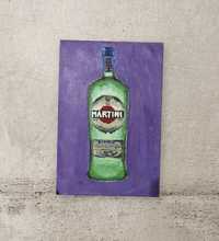 Картина акрил 20х30 «пляшка мартіні»