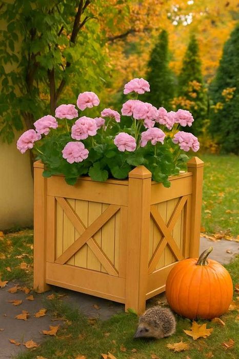 Donica drewniana ogrodowa  w stylu angielskim,premium