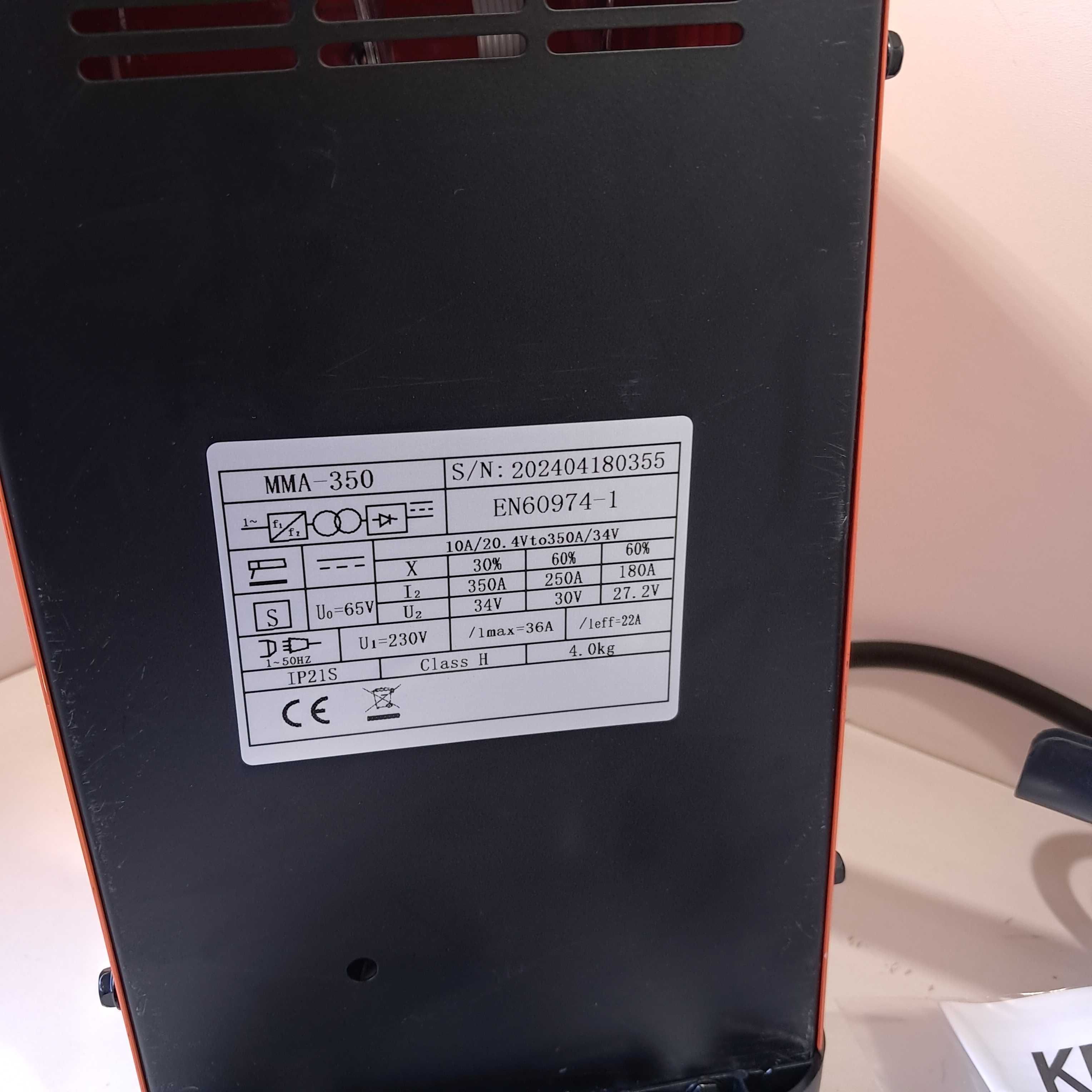 Spawarka nowej generacji MMA / LIFT TIG 350A Inwertorowa mocna! KD1881