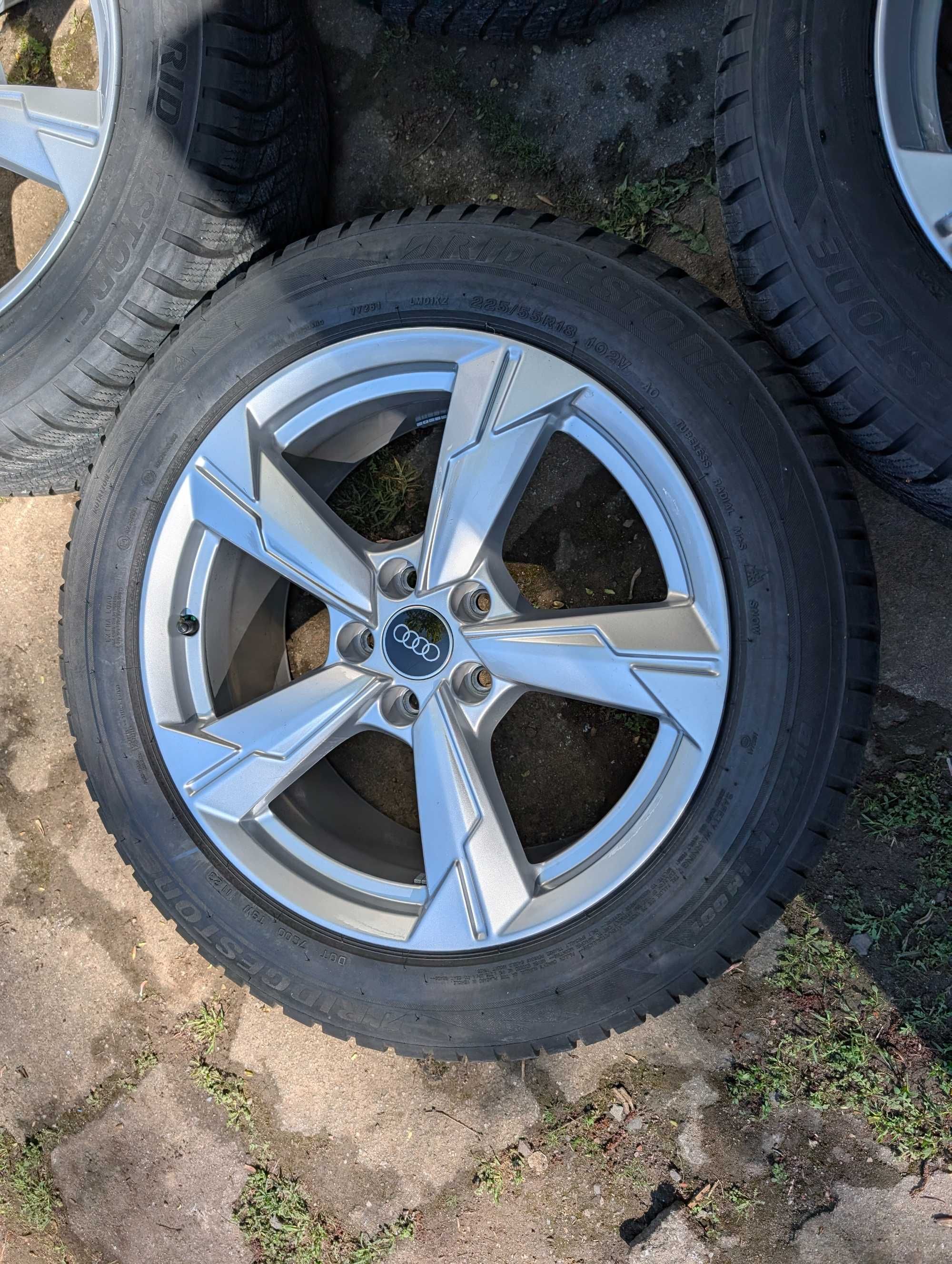 Sprzedam koła alufelgi Audi 18 cali A6 C8 C7 z oponami zima 5x112
