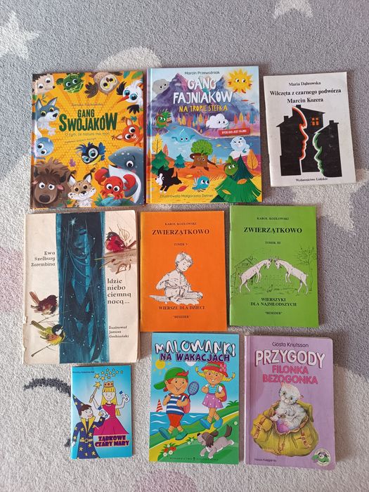 Książki dla dzieci "Gang swojaków" "Gang Fajniaków" i inne