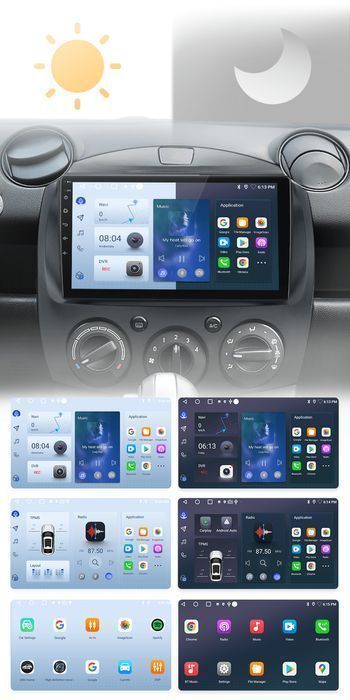 Radio nawigacja Mazda 2 od 2007 - 2014 Carplay Android Auto 2GB 32GB