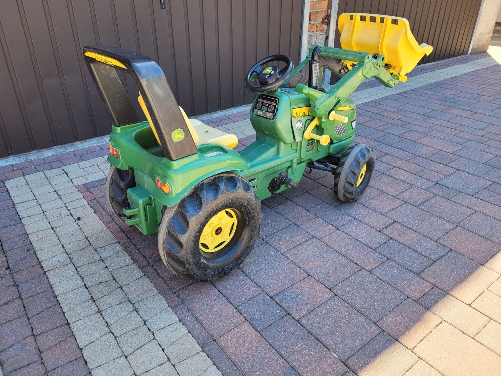 ROLLY TOYS Traktor z łyżką ładującą John Deere na pedały