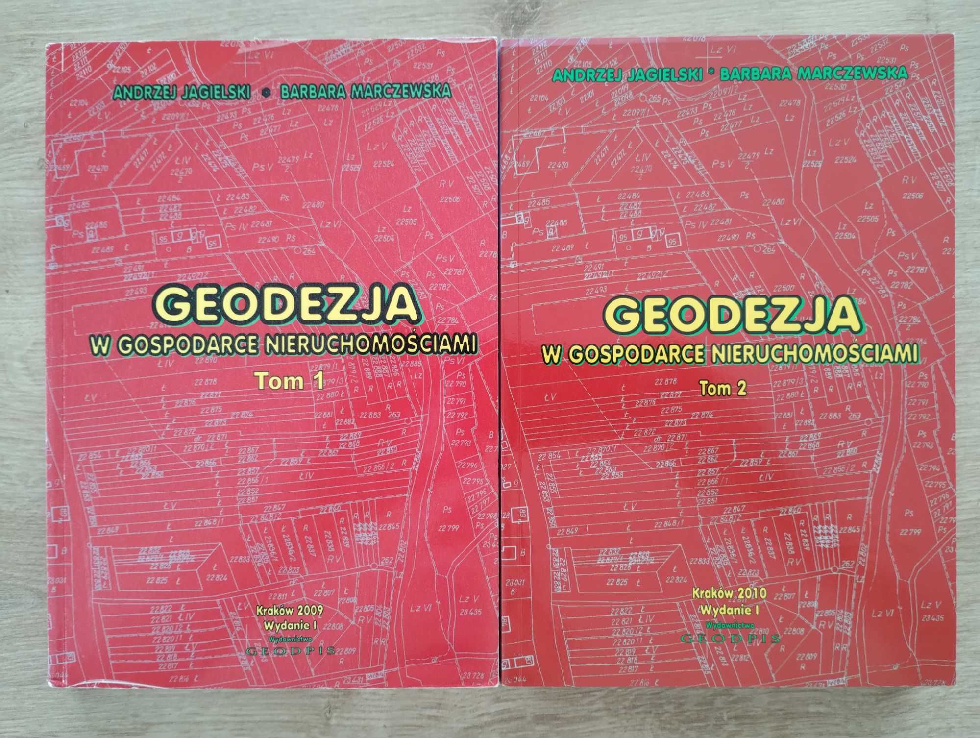 2x Jagielski Marczewska Geodezja w gospodarce nieruchomościami tom 1-2