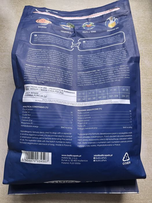 Karma Baltica łosoś 3kg