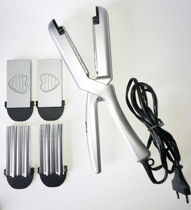 Щипці для волосся OPTIMA Electra - KT08 piastra, з насадками для гофре