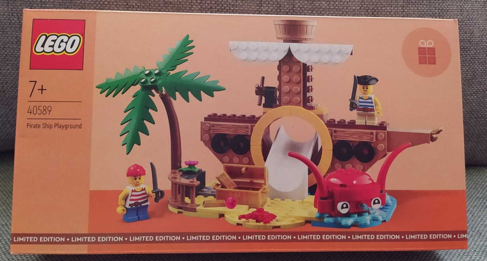 Nowe klocki LEGO 40589 - Plac zabaw ze statkiem pirackim