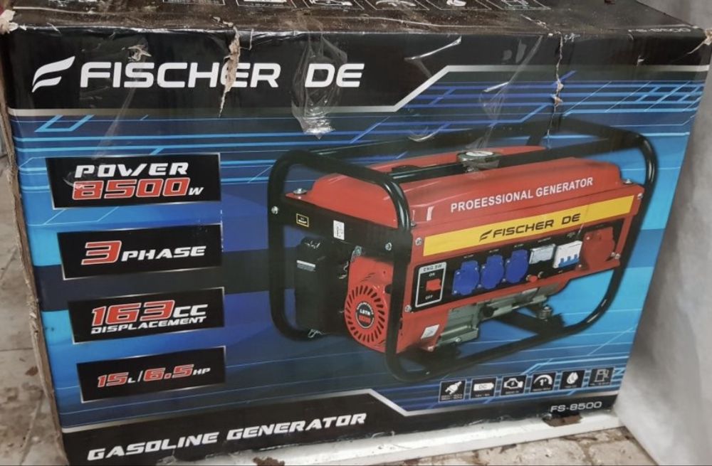 Продам генератор 4х тактний бензиновий Fisher DE (FS 8500).