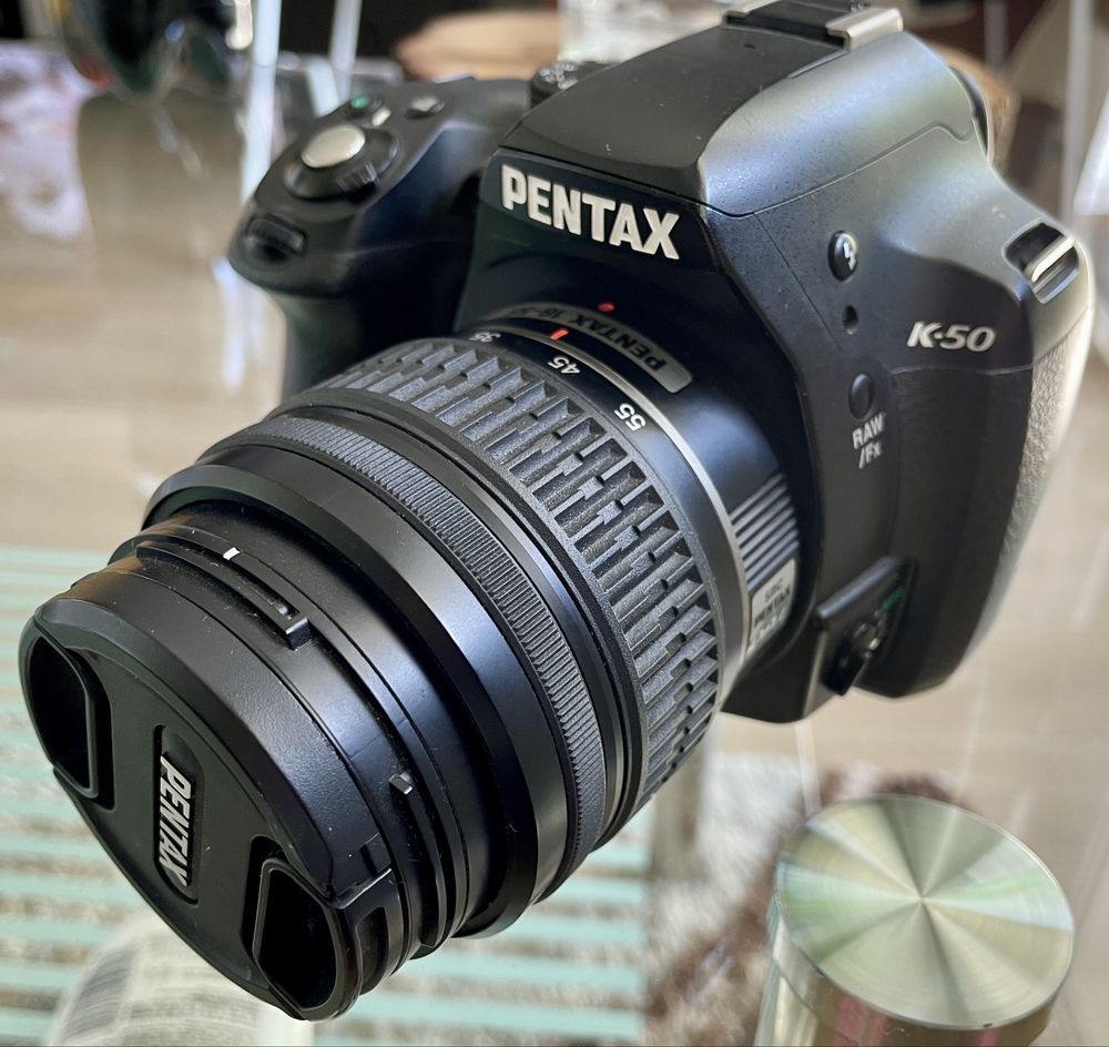 Pentax K-50 uzywany caly zestaw