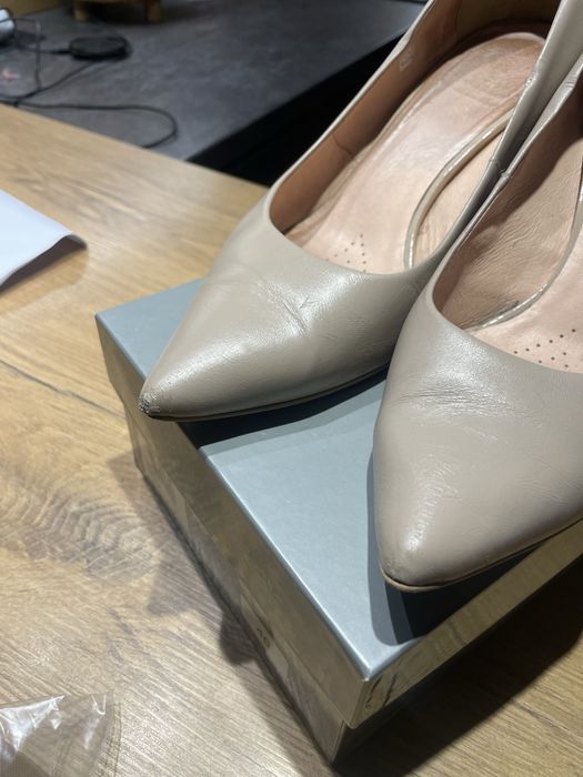 Czółenka szpilki obcasy venezia cieliste beżowe