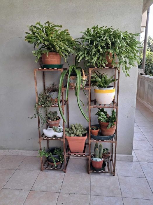 Duży kwietnik stojak na kwiaty na 10 doniczek dom ogród taras półki