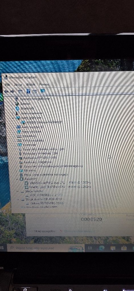 Laptop HP dv5 Intel Nvidia Windows 10
