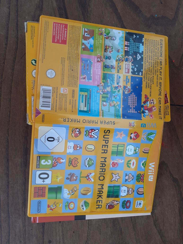 Box Super Mario Maker. Wii U  impecável com artbook