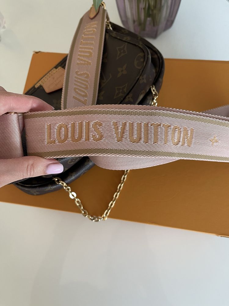 Сумка louis vuitton multi pochette pink