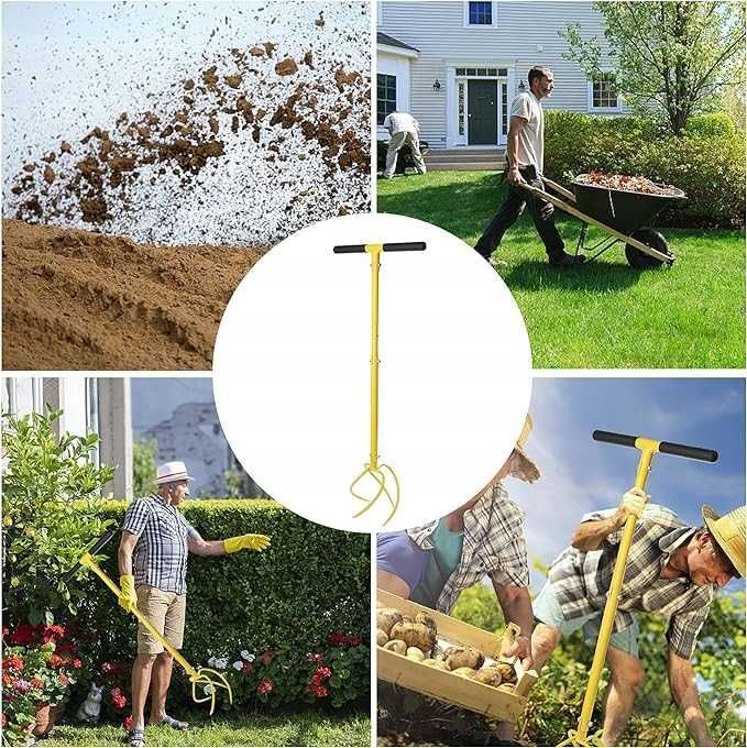 Kultywator ręczny Spulchniacz gleby Ogrodowy Aerator Glebogryzarka