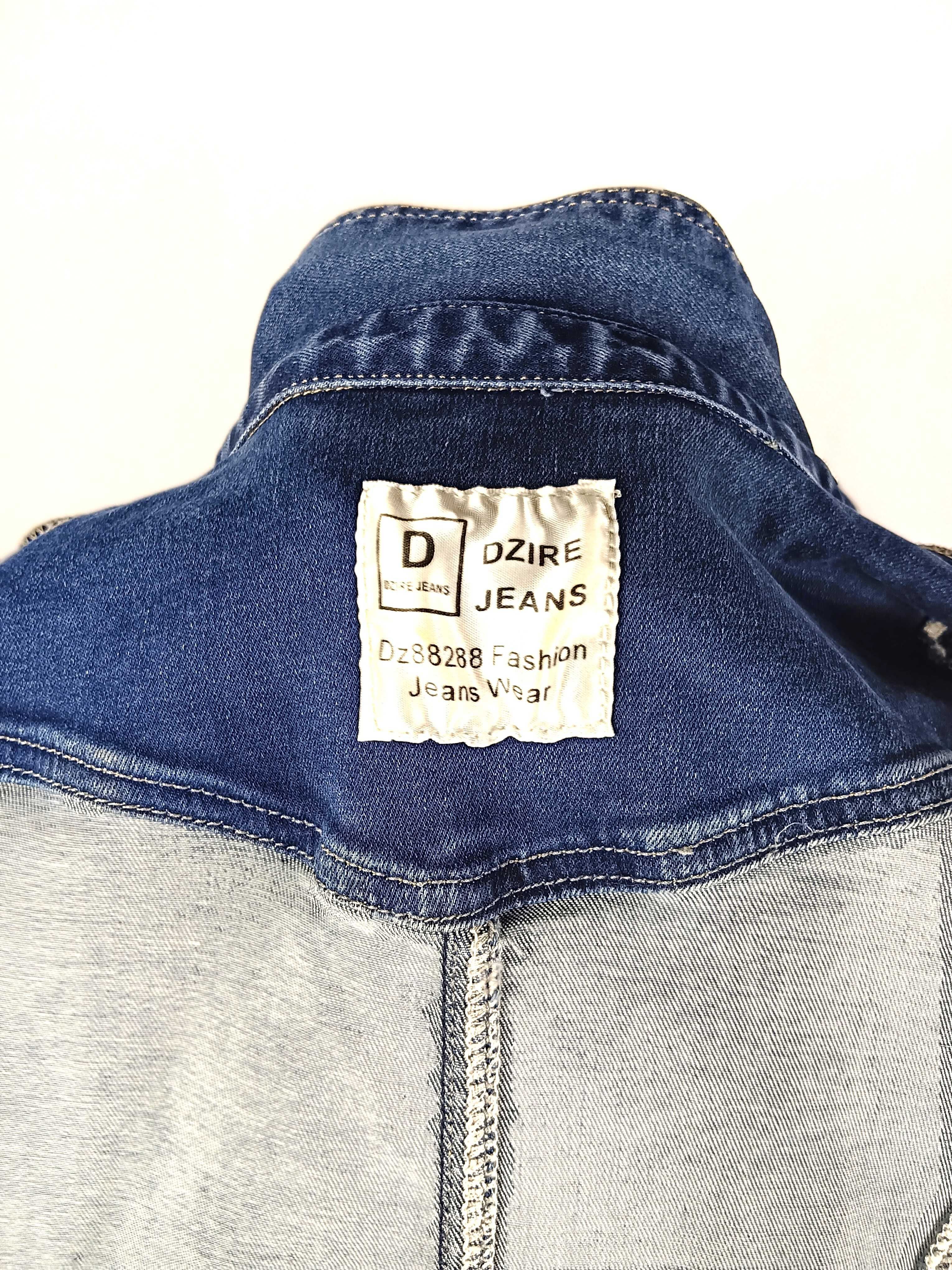 Niebieska krótka jeansowa sukienka bez rękawów Dzire Jeans r S/36
