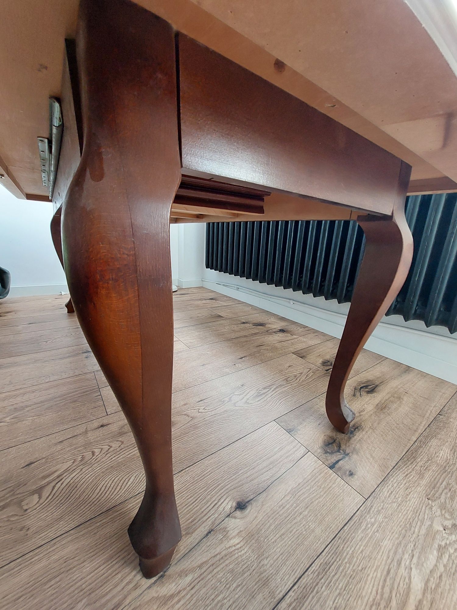 Masywny drewniany stół rozkładany 100x195x75 + 2x99x49