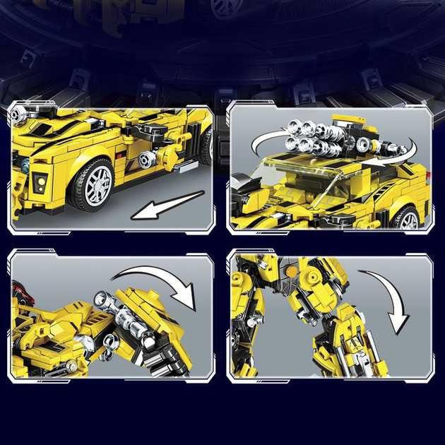 Робот-Конструктор Машинка Трансформер 2 в 1 Бамблбі 792 деталі