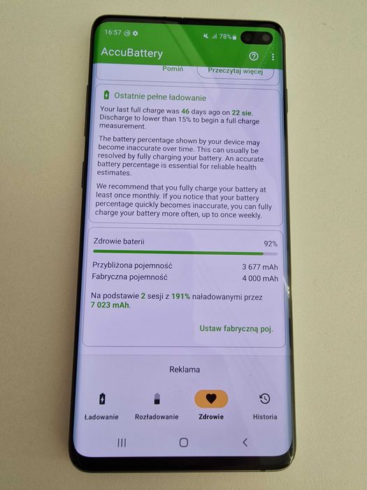 Telefon Samsung Galaxy S10+ (SM-G975F) 128GB / 6GB S10 Plus