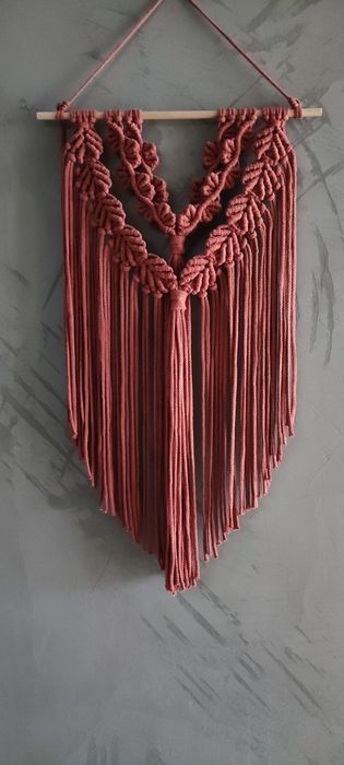 Makrama dekoracja ścienna handmade w stylu boho