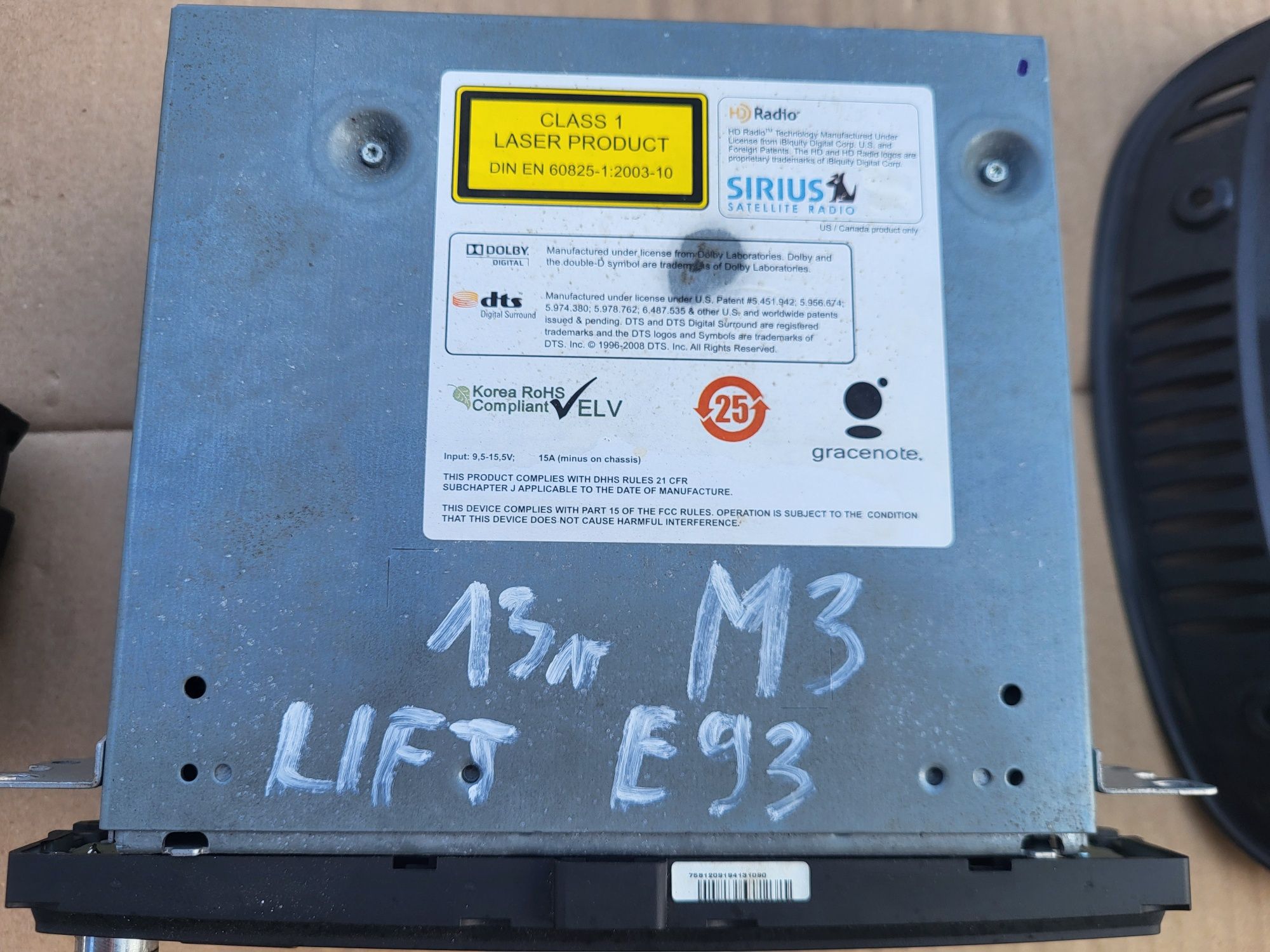 Radio Navi Czytnik DVD LCI bmw 3 m3 e92 e93 e90 2013r