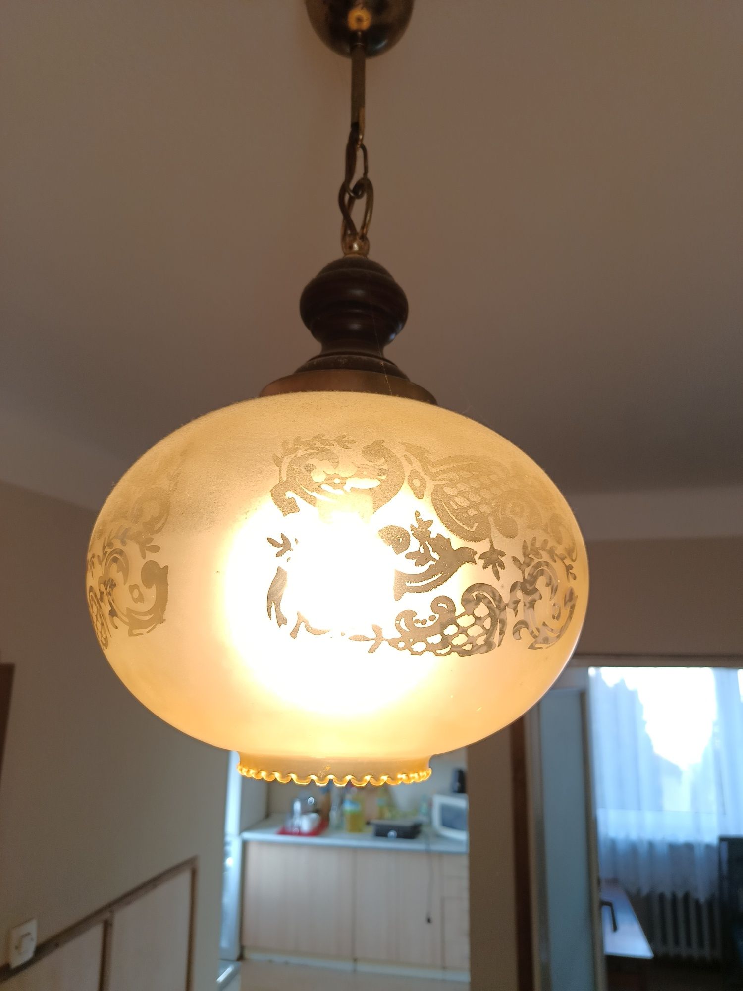 Lampa sufitowa PRL