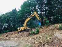 Usługi kruszarką, wynajem koparki 24ton z operatorem,wyburzenia,wykopy