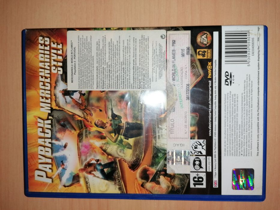 Jogo PS2 ( PlayStation 2 ) Mercenaries 2 - World in Flames