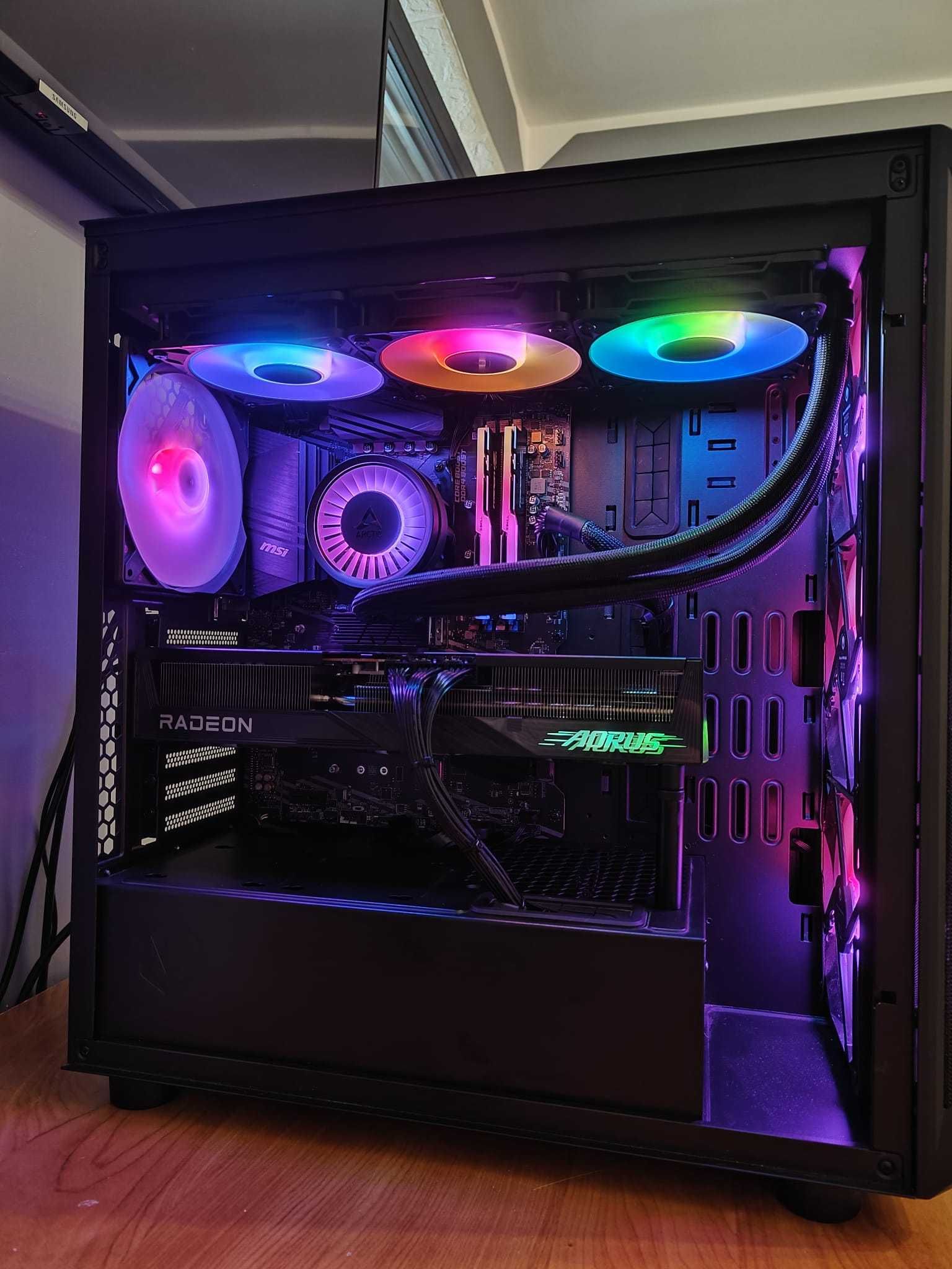 Komputer Gamingowy RX 9070 XT Ryzen 7 32GB RAM NOWY SSD + GPU + AIO