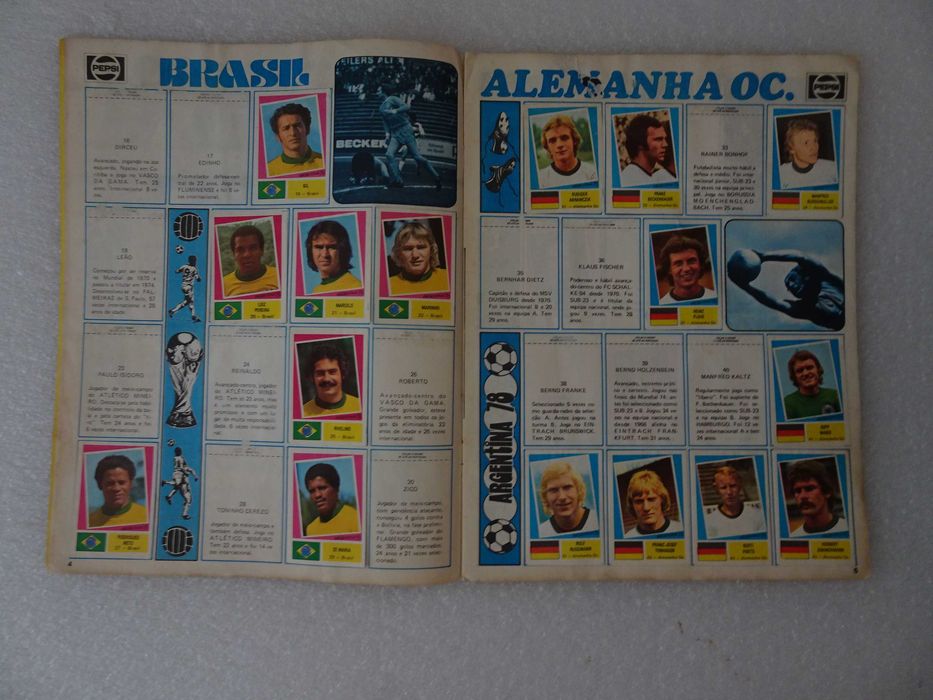 Caderneta de cromos de futebol Argentina 78 (tem 77 cromos)