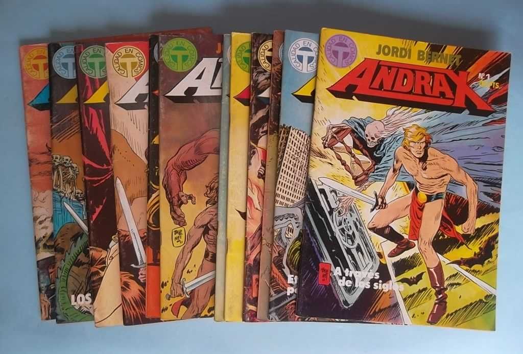 JORDI BERNET - ANDRAX - Coleção completa 12 números, Ed. Toutain