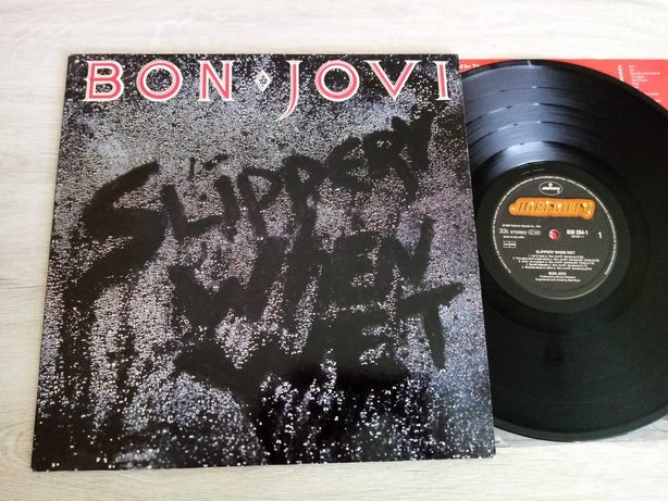 Bon Jovi Slippery When Wet LP WINYL EX/EX