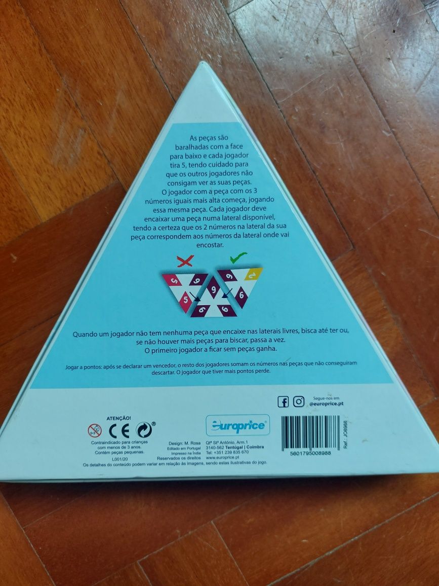 Triminó - Jogo didático como novo