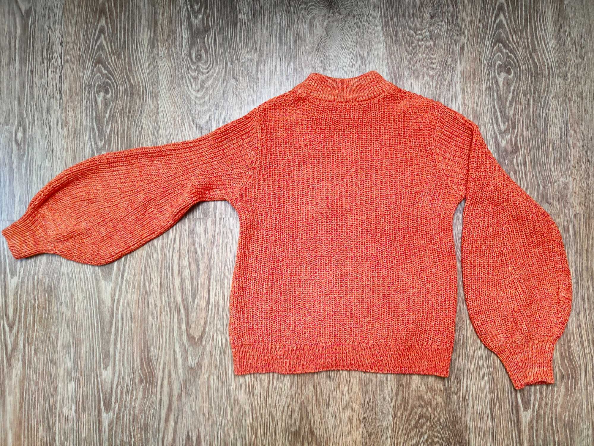 H&M rozmiar XS sweter pomarańczowy