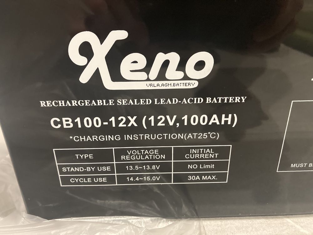 Акумулятор гелевий XENO GEL 12V 100Ah