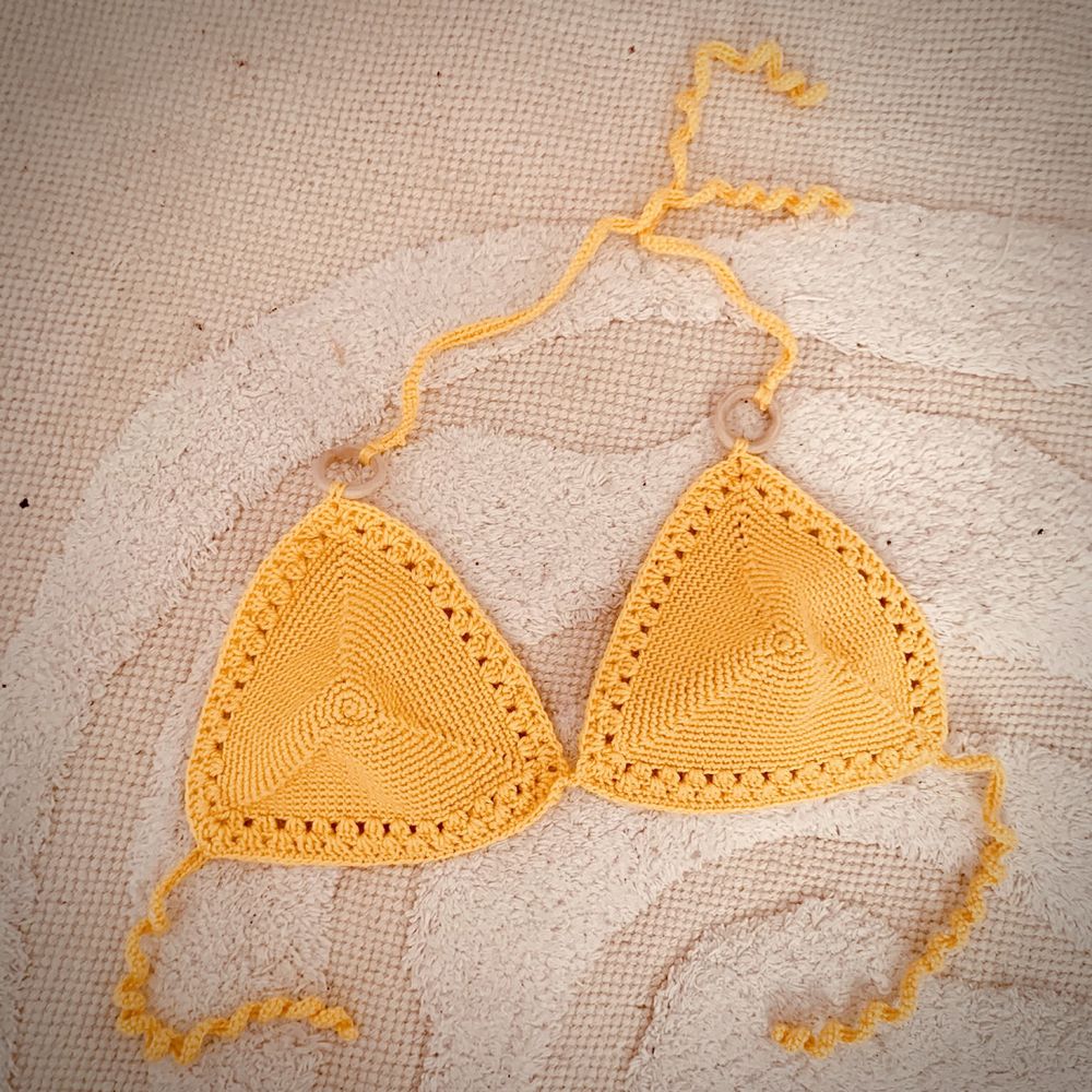 Top cropped bikini croché