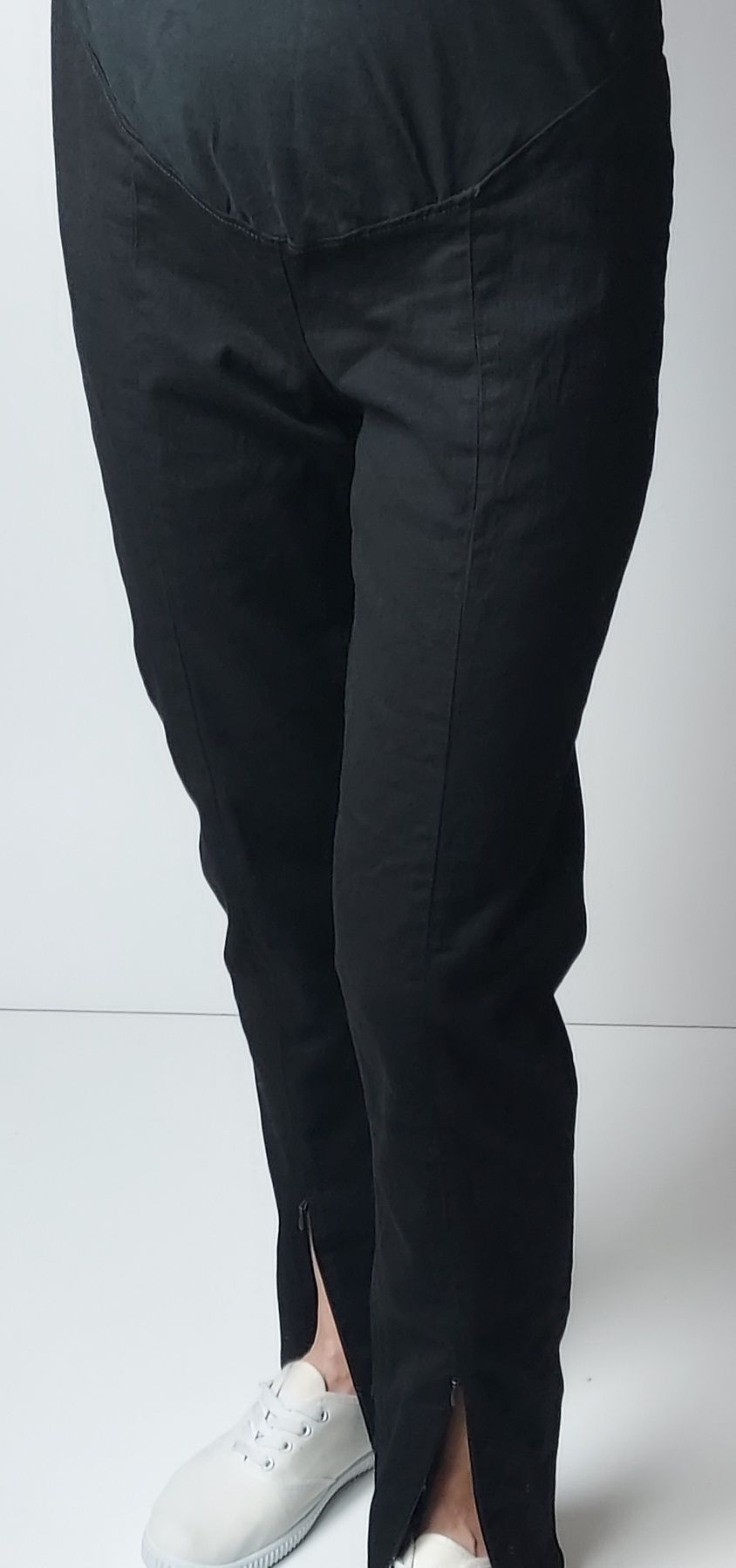 H&M MAMA_nowe czarne ciążowe spodnie_L L77cm