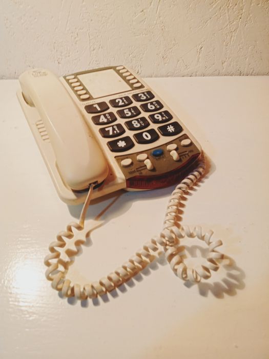 Telefon stacjonarny dla seniora EXL30 z dużymi przyciskami