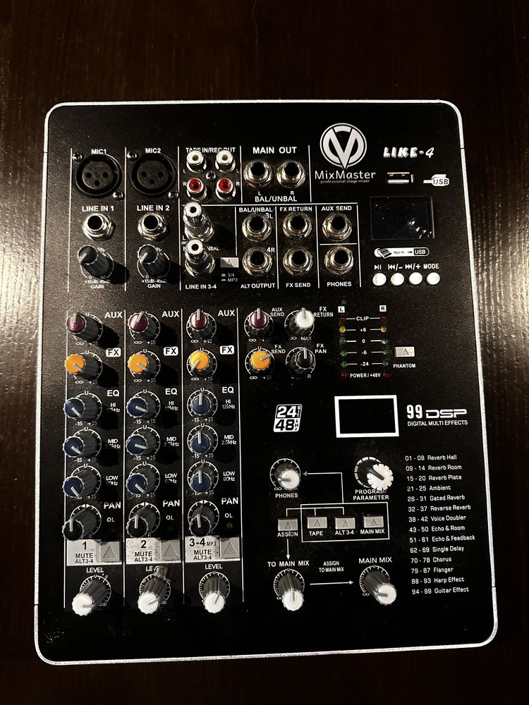 Мікшерний пульт MiX master like-4 USB