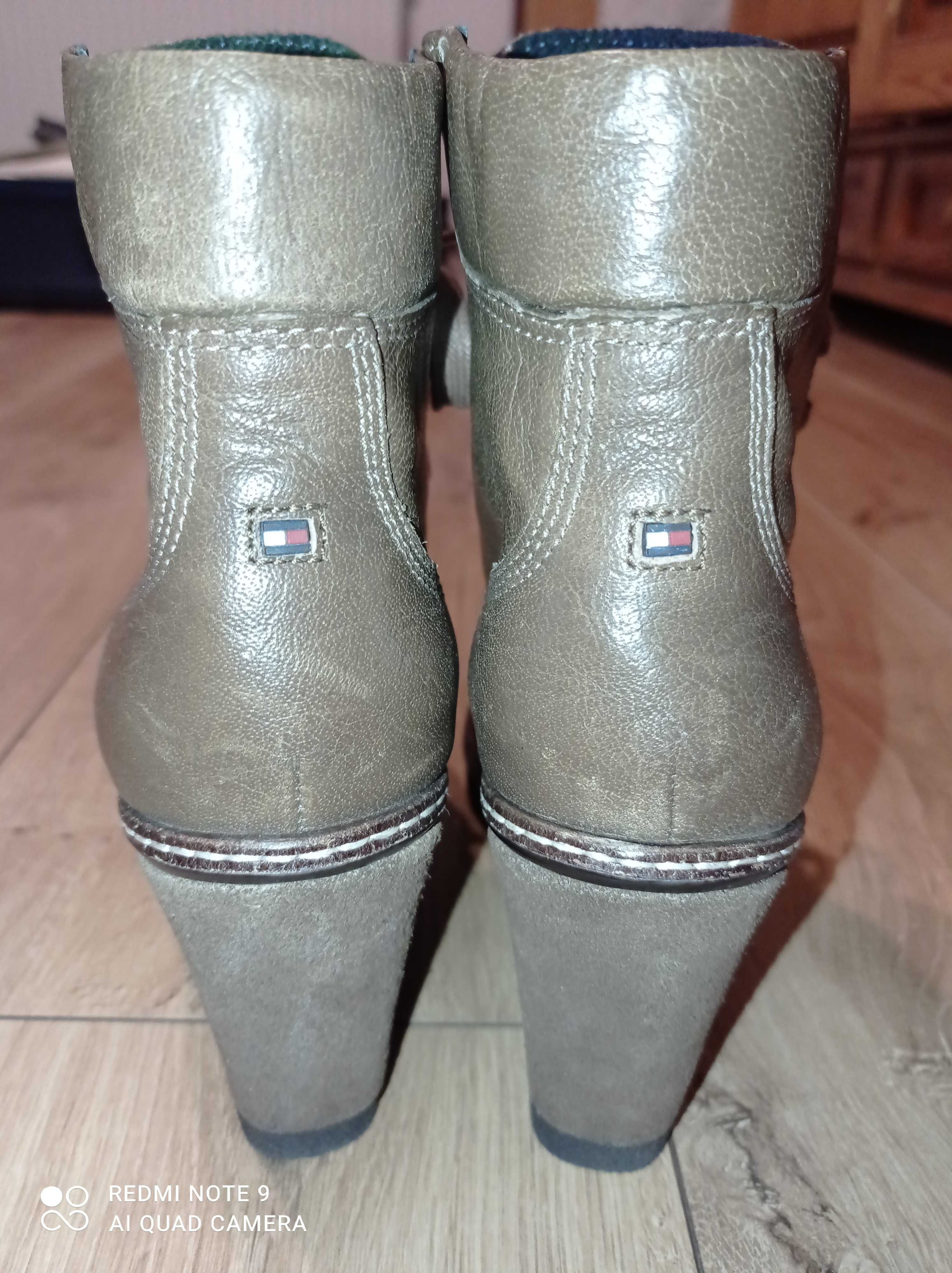 Botki Tommy Hilfiger damskie rozmiar 37