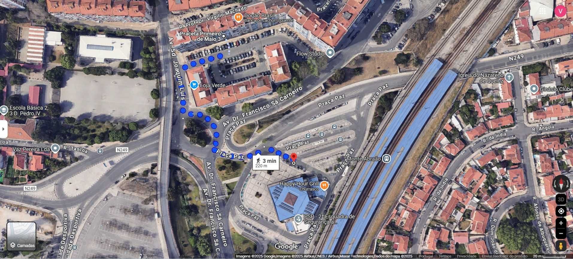 T3 com varandas – Estação
