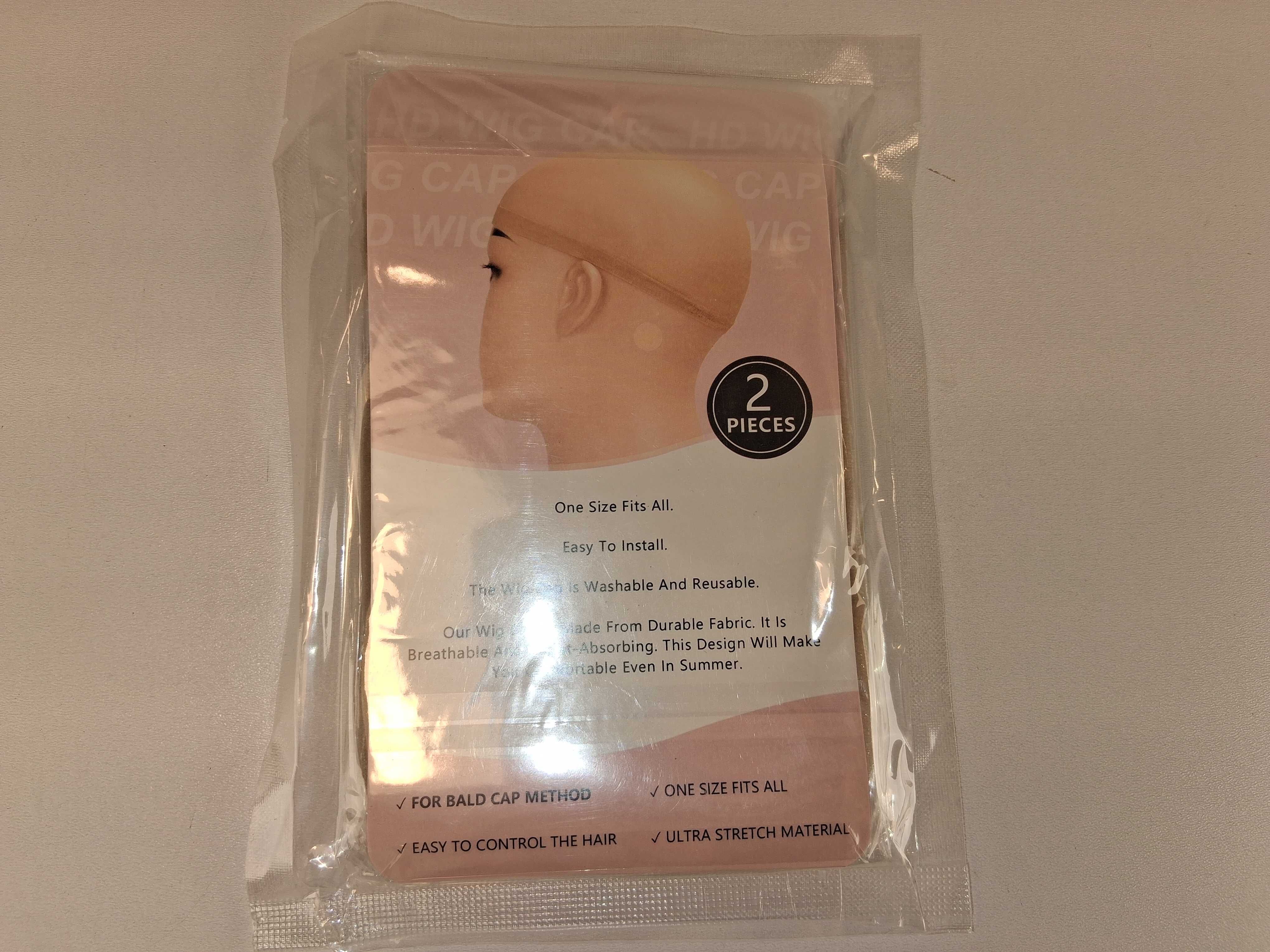 E008 Siatkowa Czepek Pod Perukę HD Wig Cap Zestaw 2 Sztuki