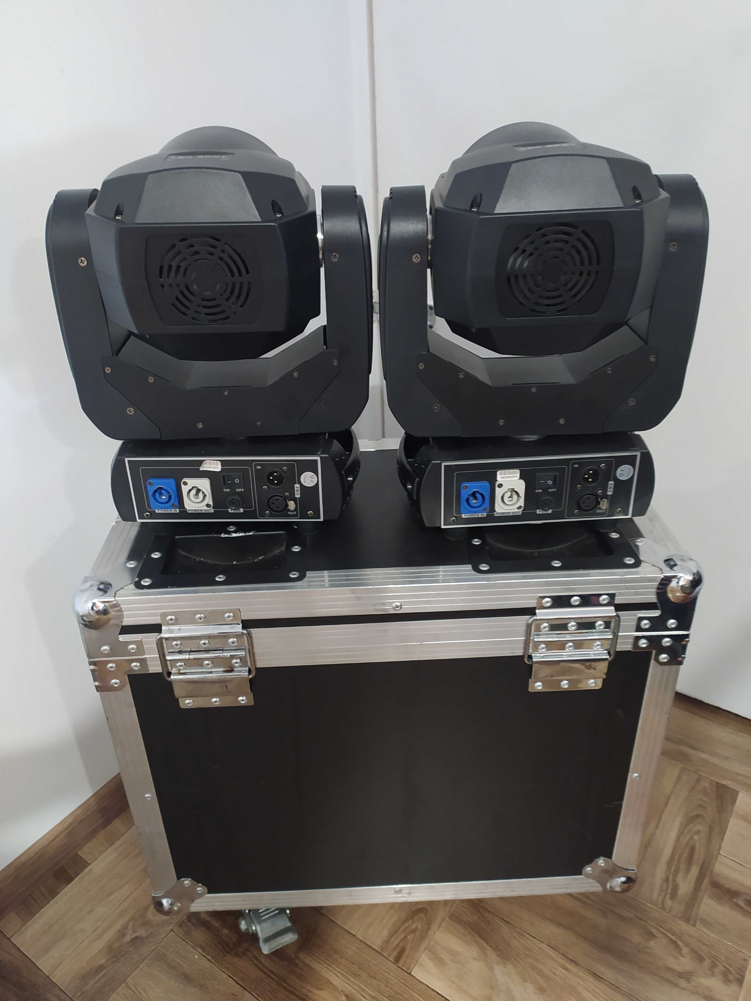 Głowy Ruchome 90w led spot Pryzma 2 sztuki+case