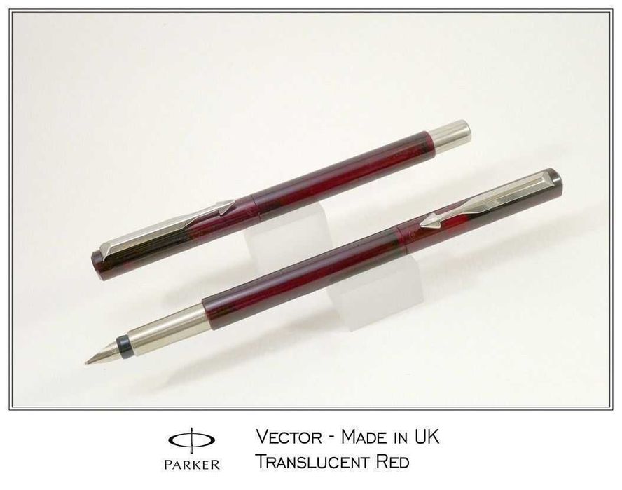 Parker Vector Translucido Vermelho Aparo M