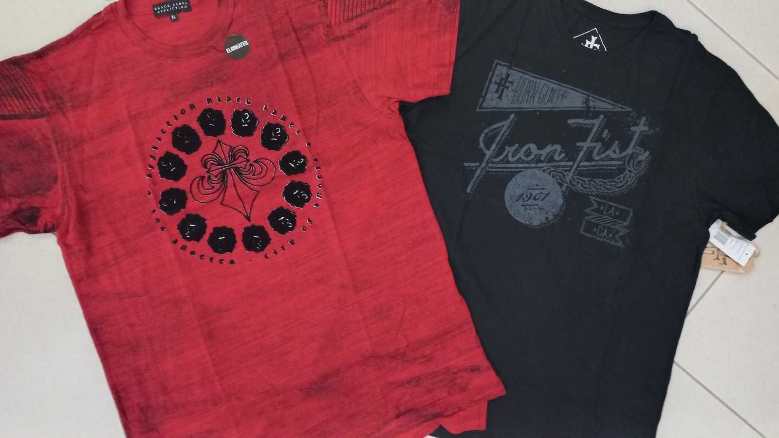Affliction и Iron Fist, две мужские футболки, размер 50(L-XL)