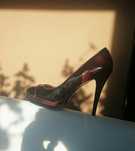 Buty, szpilki damskie nowe rozm. 37, bordowo- czarne, Centro