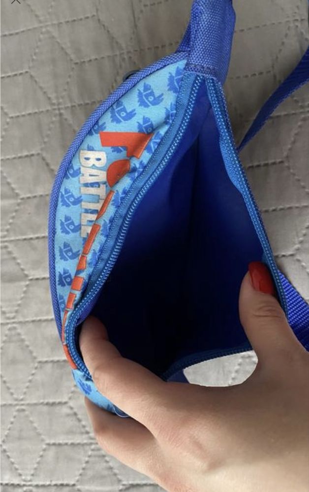 torba na pas, torba biodrowa, plecak, portfel fortnite